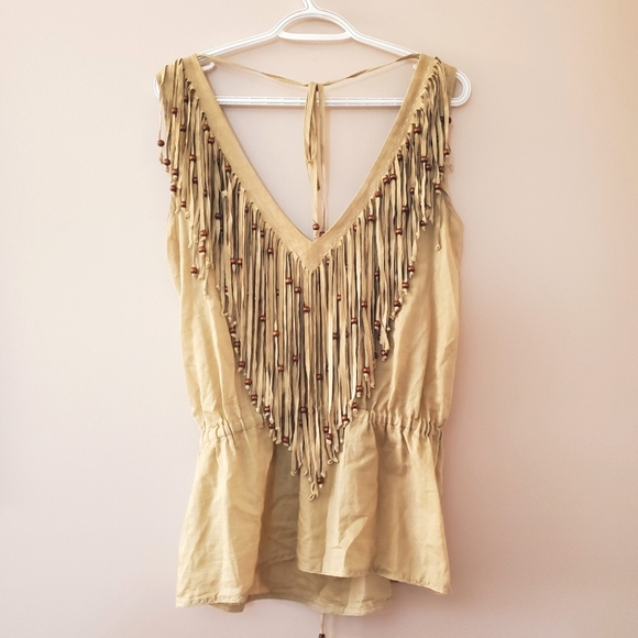 D&G - Dolce and Gabbana - beaded fringe top - Picture 5 of 6
